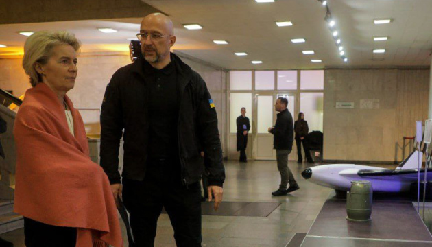  Урсулі фон дер Ляєн під час візиту до Києва показали ударні дрони українського виробництва 