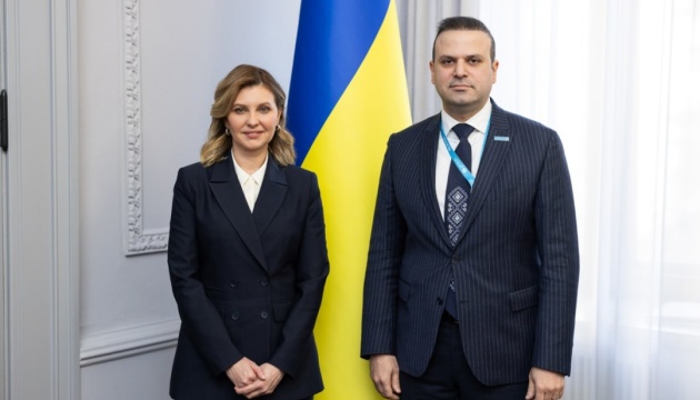  Зеленська обговорила з новим головою представництва ЮНІСЕФ в Україні проєкти фонду 