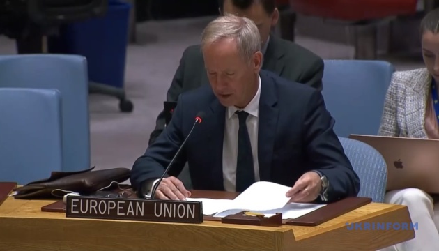  Постпред ЄС при ООН: росія має виконати резолюцію щодо України, якщо піклується про багатосторонність 