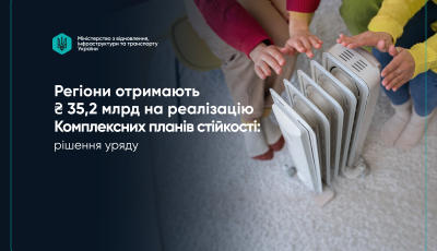 Уряд розподілив 35,2 млрд грн на посилення стійкості регіонів